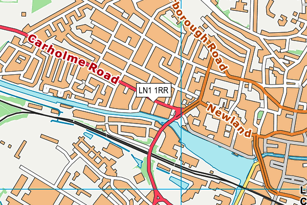 LN1 1RR map - OS VectorMap District (Ordnance Survey)