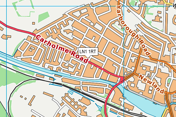 LN1 1RT map - OS VectorMap District (Ordnance Survey)