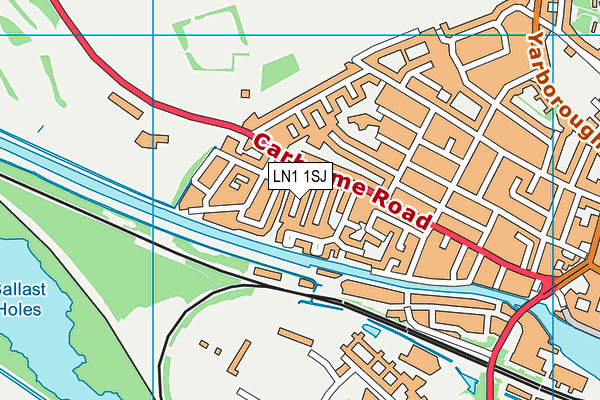 LN1 1SJ map - OS VectorMap District (Ordnance Survey)