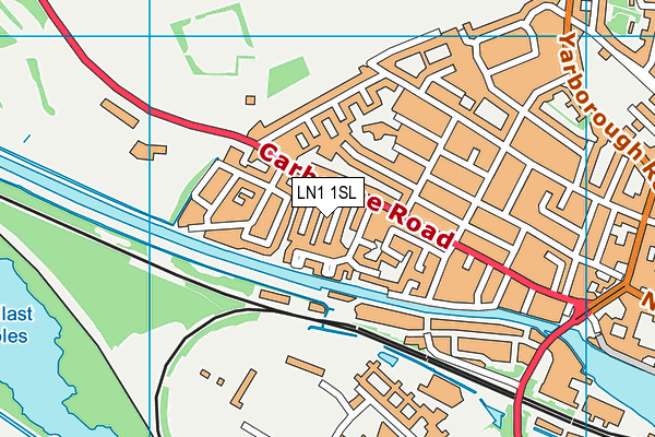 LN1 1SL map - OS VectorMap District (Ordnance Survey)