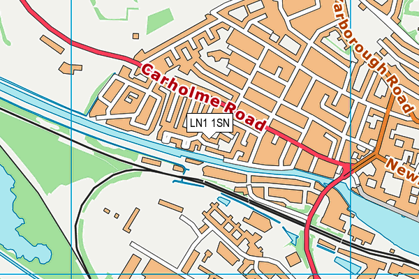 LN1 1SN map - OS VectorMap District (Ordnance Survey)