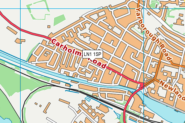 LN1 1SP map - OS VectorMap District (Ordnance Survey)