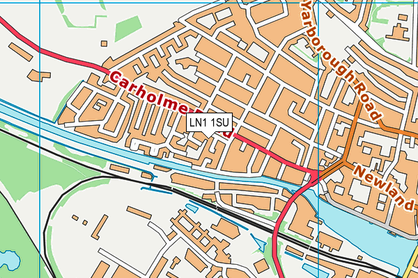 LN1 1SU map - OS VectorMap District (Ordnance Survey)