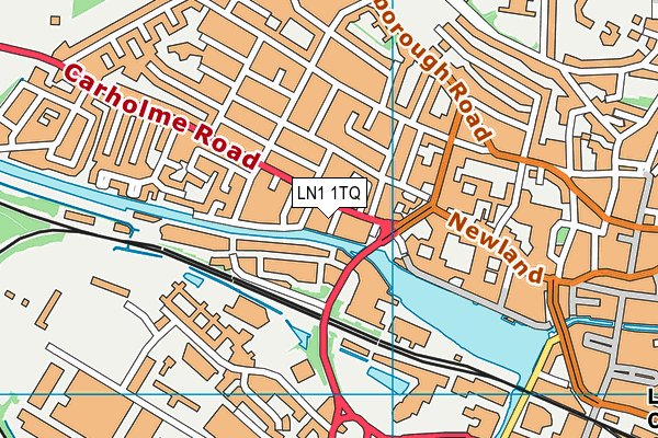 LN1 1TQ map - OS VectorMap District (Ordnance Survey)