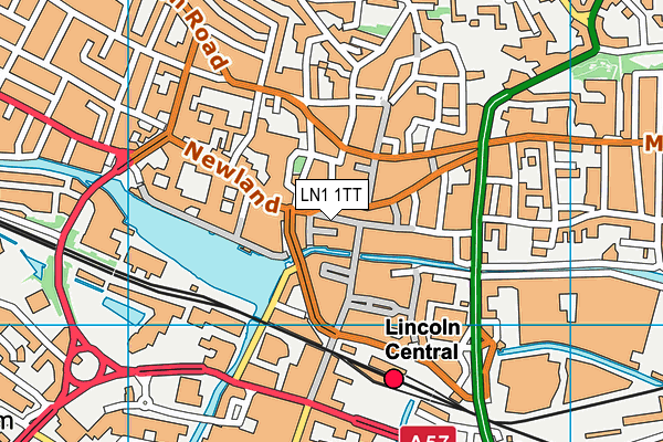 LN1 1TT map - OS VectorMap District (Ordnance Survey)