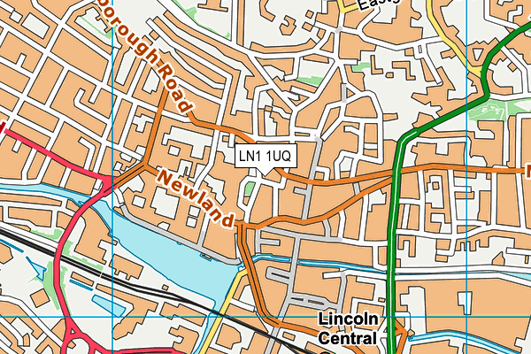 LN1 1UQ map - OS VectorMap District (Ordnance Survey)