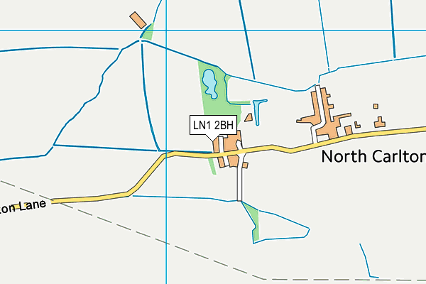 LN1 2BH map - OS VectorMap District (Ordnance Survey)