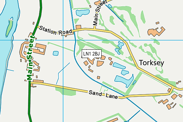 LN1 2BJ map - OS VectorMap District (Ordnance Survey)
