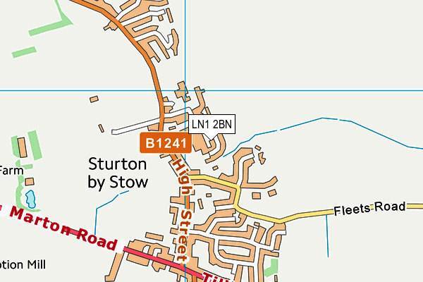 LN1 2BN map - OS VectorMap District (Ordnance Survey)