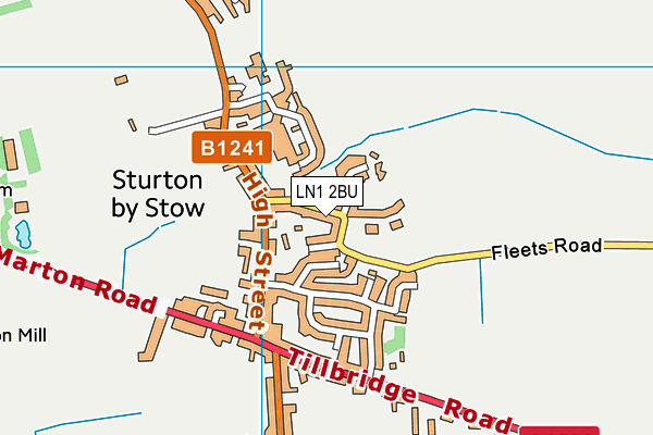 Sturton By Stow Recreation Field map (LN1 2BU) - OS VectorMap District (Ordnance Survey)