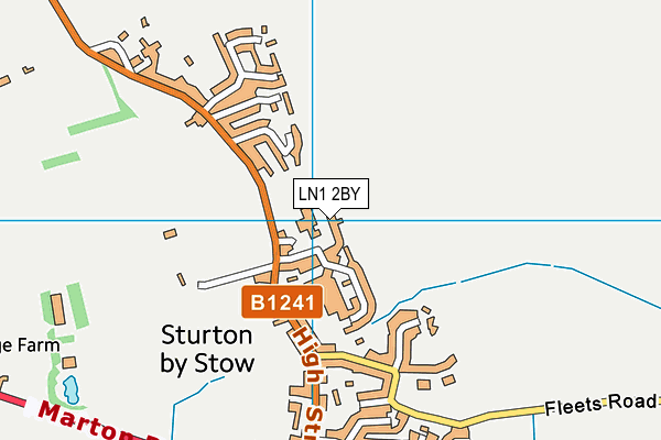 Sturton By Stow Primary School map (LN1 2BY) - OS VectorMap District (Ordnance Survey)