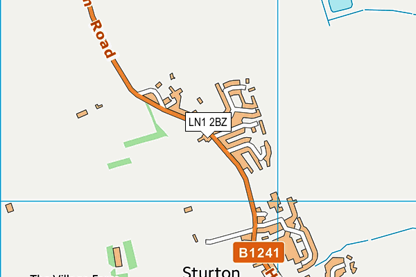 LN1 2BZ map - OS VectorMap District (Ordnance Survey)