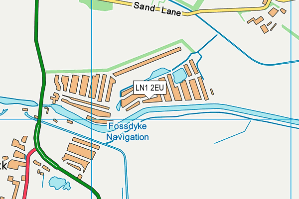 LN1 2EU map - OS VectorMap District (Ordnance Survey)