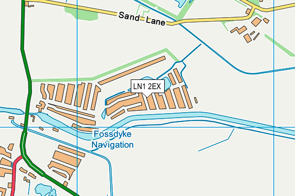 LN1 2EX map - OS VectorMap District (Ordnance Survey)