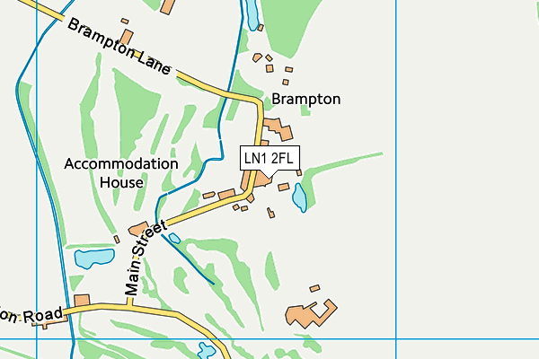 LN1 2FL map - OS VectorMap District (Ordnance Survey)