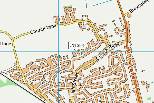 LN1 2FR map - OS VectorMap District (Ordnance Survey)
