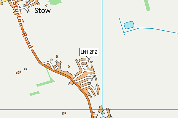 LN1 2FZ map - OS VectorMap District (Ordnance Survey)