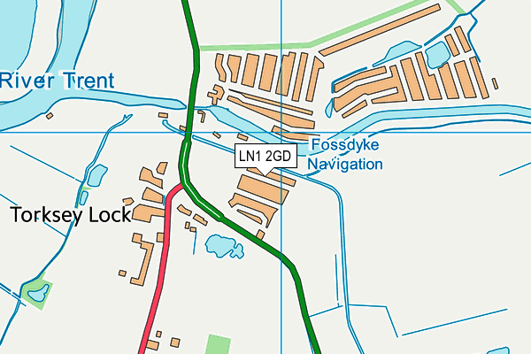 LN1 2GD map - OS VectorMap District (Ordnance Survey)