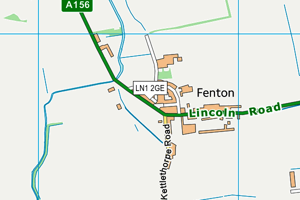 LN1 2GE map - OS VectorMap District (Ordnance Survey)