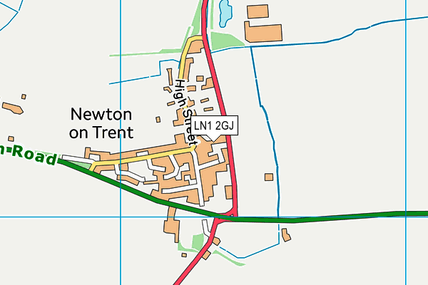 Map of ORCHARD CLOSE MANAGEMENT COMPANY (NEWTON-ON-TRENT) LIMITED at district scale