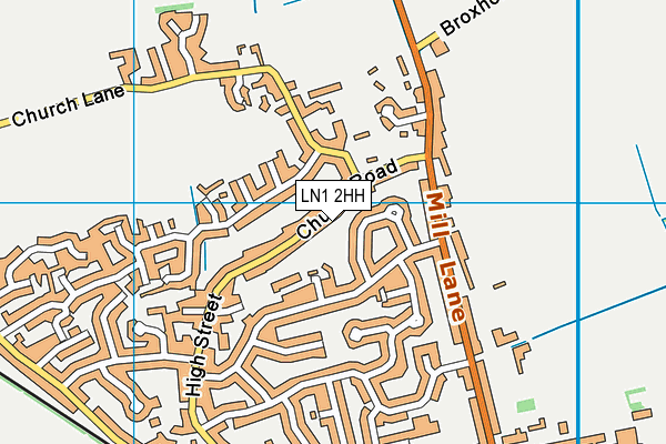 LN1 2HH map - OS VectorMap District (Ordnance Survey)
