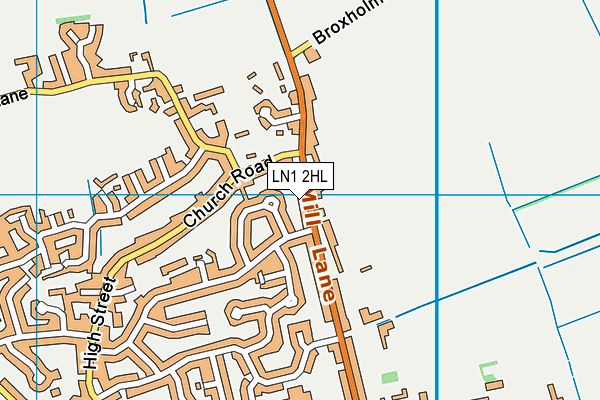 LN1 2HL map - OS VectorMap District (Ordnance Survey)