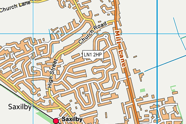 LN1 2HP map - OS VectorMap District (Ordnance Survey)