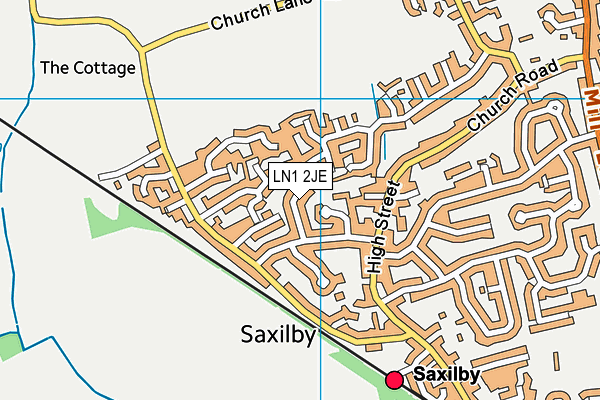 LN1 2JE map - OS VectorMap District (Ordnance Survey)
