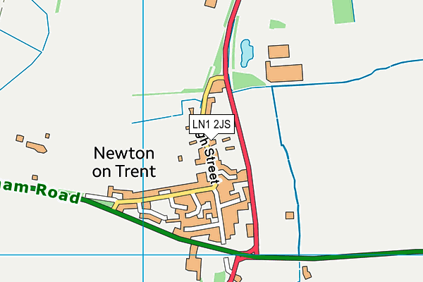 Newton-on-Trent CofE Primary School map (LN1 2JS) - OS VectorMap District (Ordnance Survey)