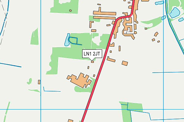 LN1 2JT map - OS VectorMap District (Ordnance Survey)