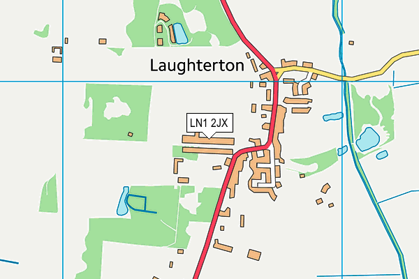 LN1 2JX map - OS VectorMap District (Ordnance Survey)