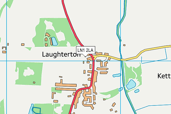 LN1 2LA map - OS VectorMap District (Ordnance Survey)