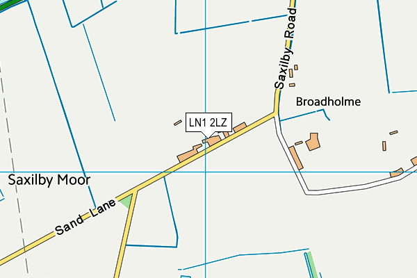 LN1 2LZ map - OS VectorMap District (Ordnance Survey)