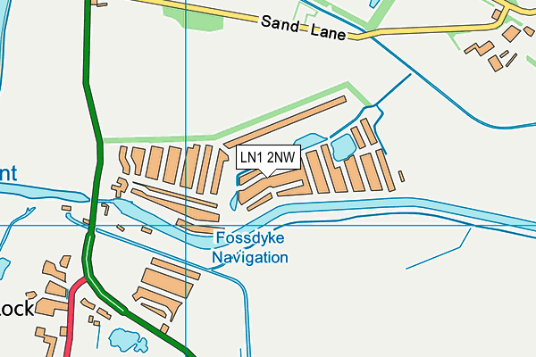 LN1 2NW map - OS VectorMap District (Ordnance Survey)