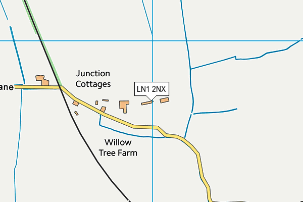 LN1 2NX map - OS VectorMap District (Ordnance Survey)