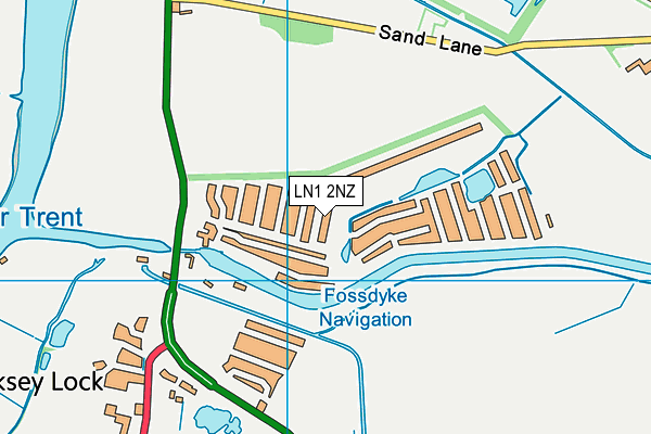 LN1 2NZ map - OS VectorMap District (Ordnance Survey)