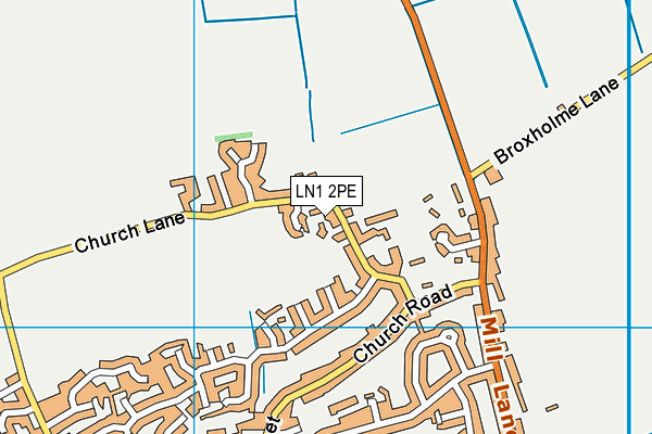 LN1 2PE map - OS VectorMap District (Ordnance Survey)