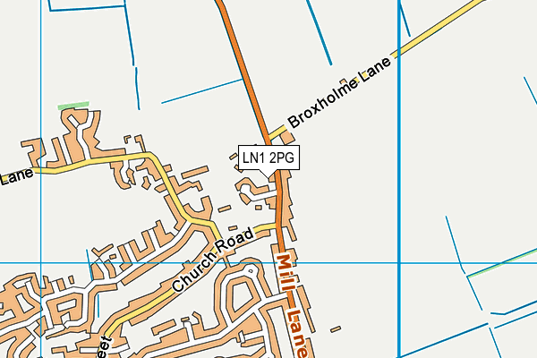 LN1 2PG map - OS VectorMap District (Ordnance Survey)