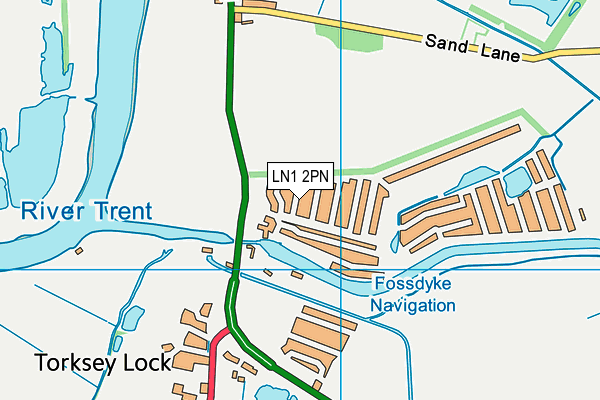 LN1 2PN map - OS VectorMap District (Ordnance Survey)