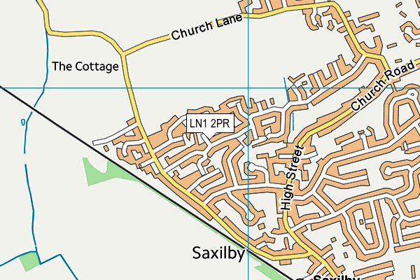 LN1 2PR map - OS VectorMap District (Ordnance Survey)