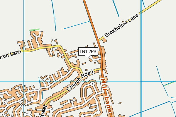LN1 2PS map - OS VectorMap District (Ordnance Survey)