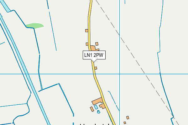 LN1 2PW map - OS VectorMap District (Ordnance Survey)