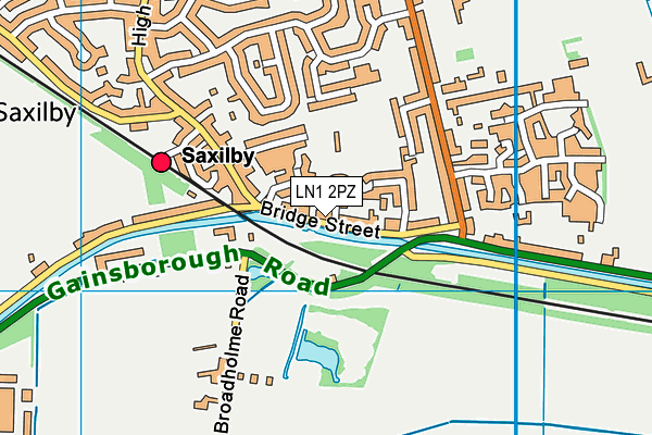 Map of SAXILBY PHYSIOTHERAPY LTD at district scale