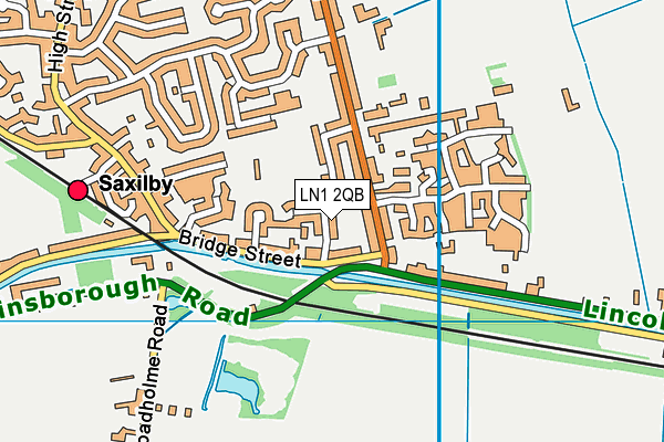 LN1 2QB map - OS VectorMap District (Ordnance Survey)
