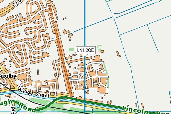 LN1 2QE map - OS VectorMap District (Ordnance Survey)