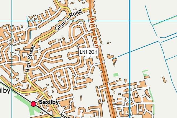 LN1 2QH map - OS VectorMap District (Ordnance Survey)