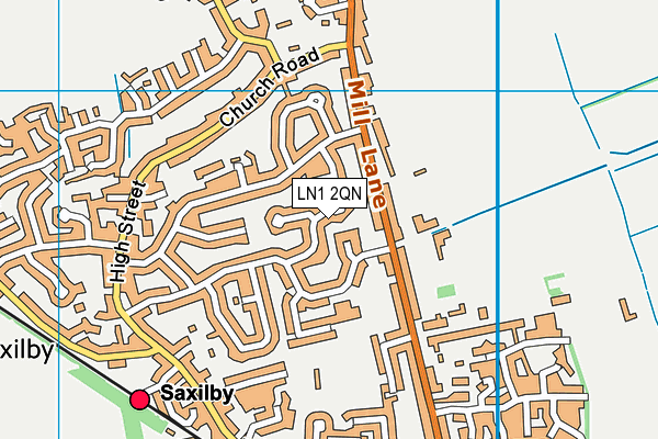 LN1 2QN map - OS VectorMap District (Ordnance Survey)