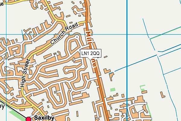 LN1 2QQ map - OS VectorMap District (Ordnance Survey)