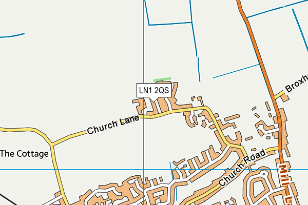 LN1 2QS map - OS VectorMap District (Ordnance Survey)