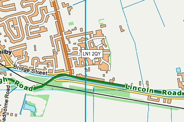 LN1 2QY map - OS VectorMap District (Ordnance Survey)
